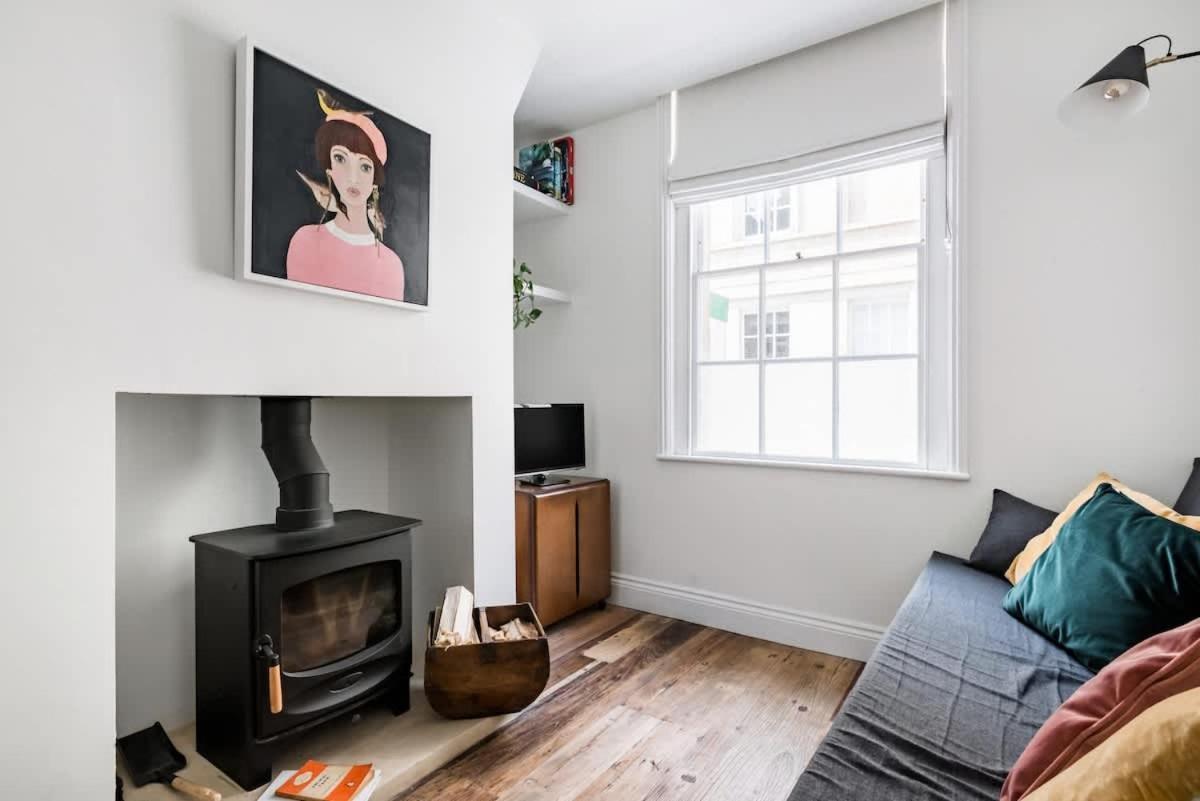 Central Georgian Townhouse With Free Parking Bath Exterior foto